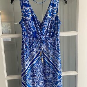 Lilly Pulitzer Miraflora Maxi Blur Crush Open Water-Size XS